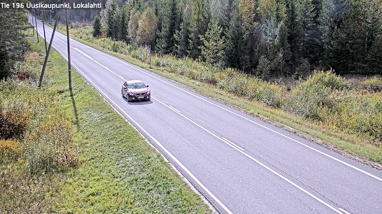 Weather Camera Image Road 196 Uusikaupunki, Lokalahti, Uusikaupunki, Varsinais-Suomi