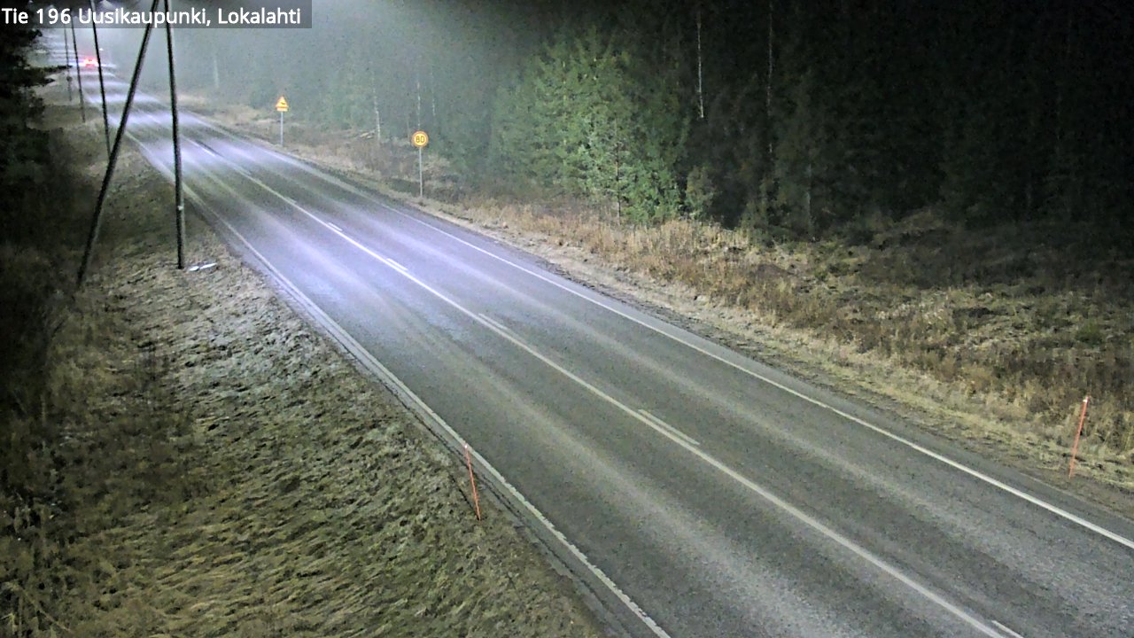 Weather Camera Image Road 196 Uusikaupunki, Lokalahti, Uusikaupunki, Varsinais-Suomi