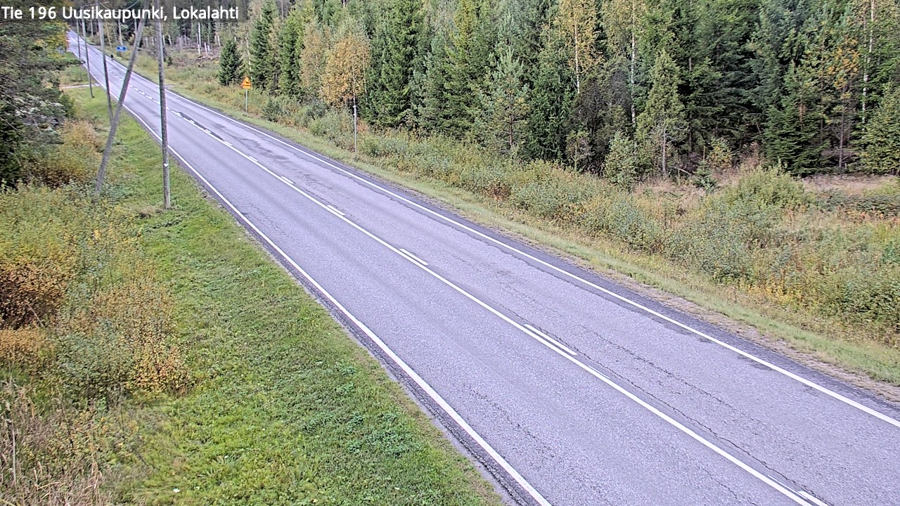 Weather Camera Image Road 196 Uusikaupunki, Lokalahti, Uusikaupunki, Varsinais-Suomi