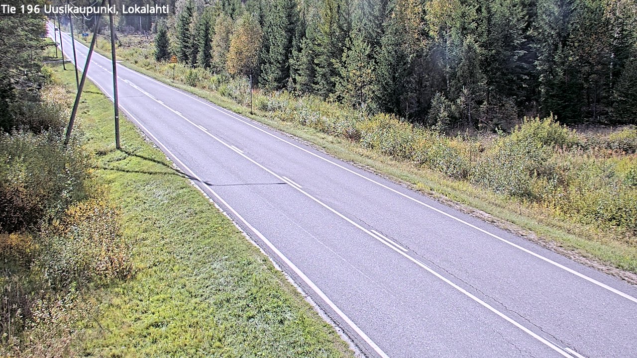 Weather Camera Image Road 196 Uusikaupunki, Lokalahti, Uusikaupunki, Varsinais-Suomi