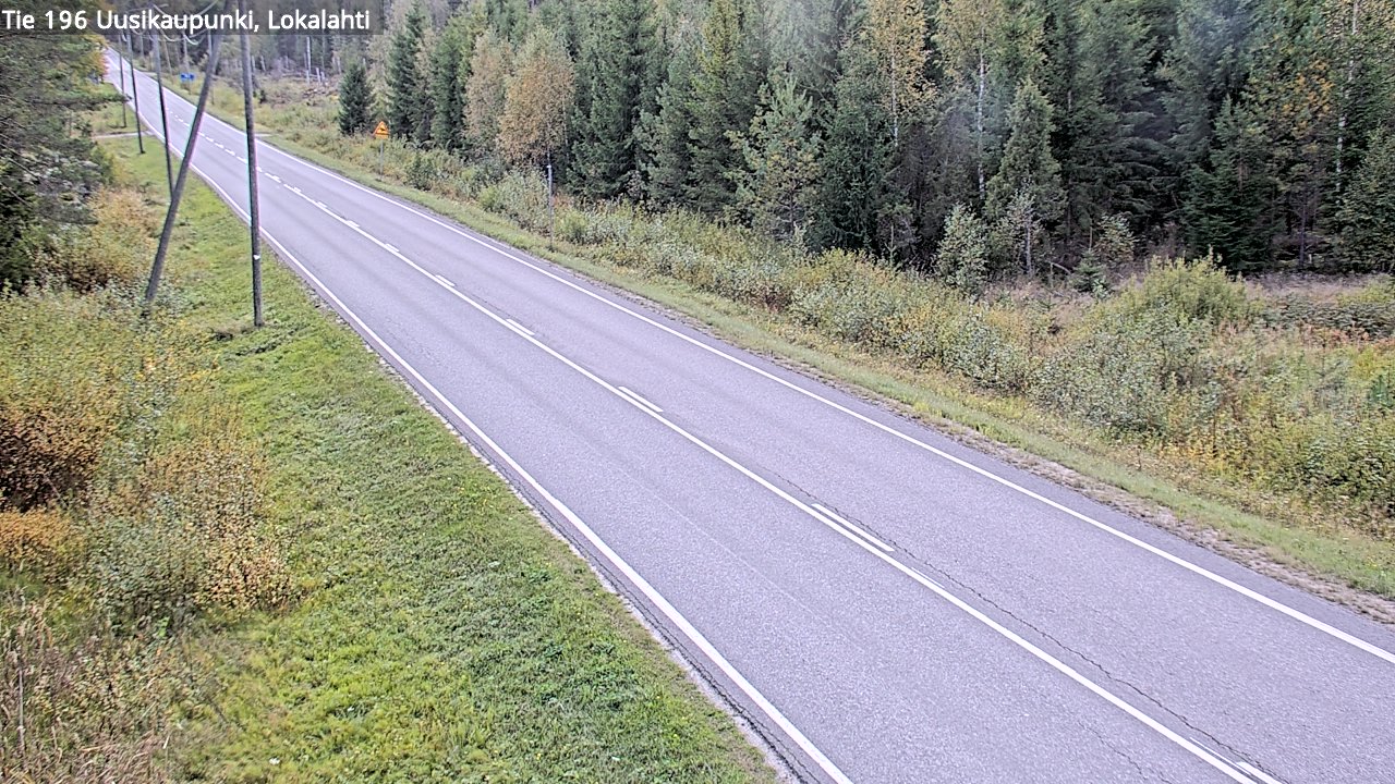 Weather Camera Image Road 196 Uusikaupunki, Lokalahti, Uusikaupunki, Varsinais-Suomi