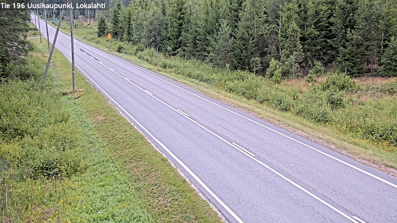 Weather Camera Image Road 196 Uusikaupunki, Lokalahti, Uusikaupunki, Varsinais-Suomi