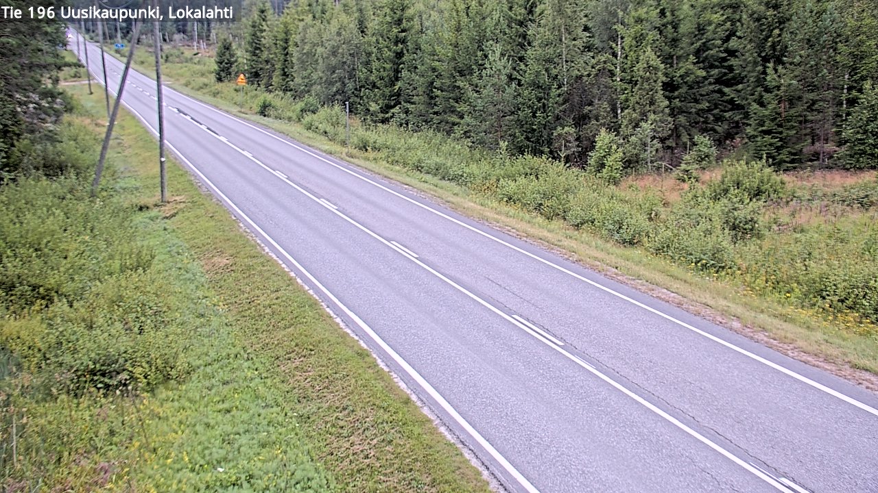 Weather Camera Image Road 196 Uusikaupunki, Lokalahti, Uusikaupunki, Varsinais-Suomi