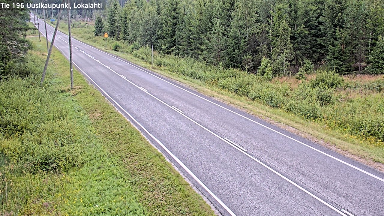 Weather Camera Image Road 196 Uusikaupunki, Lokalahti, Uusikaupunki, Varsinais-Suomi
