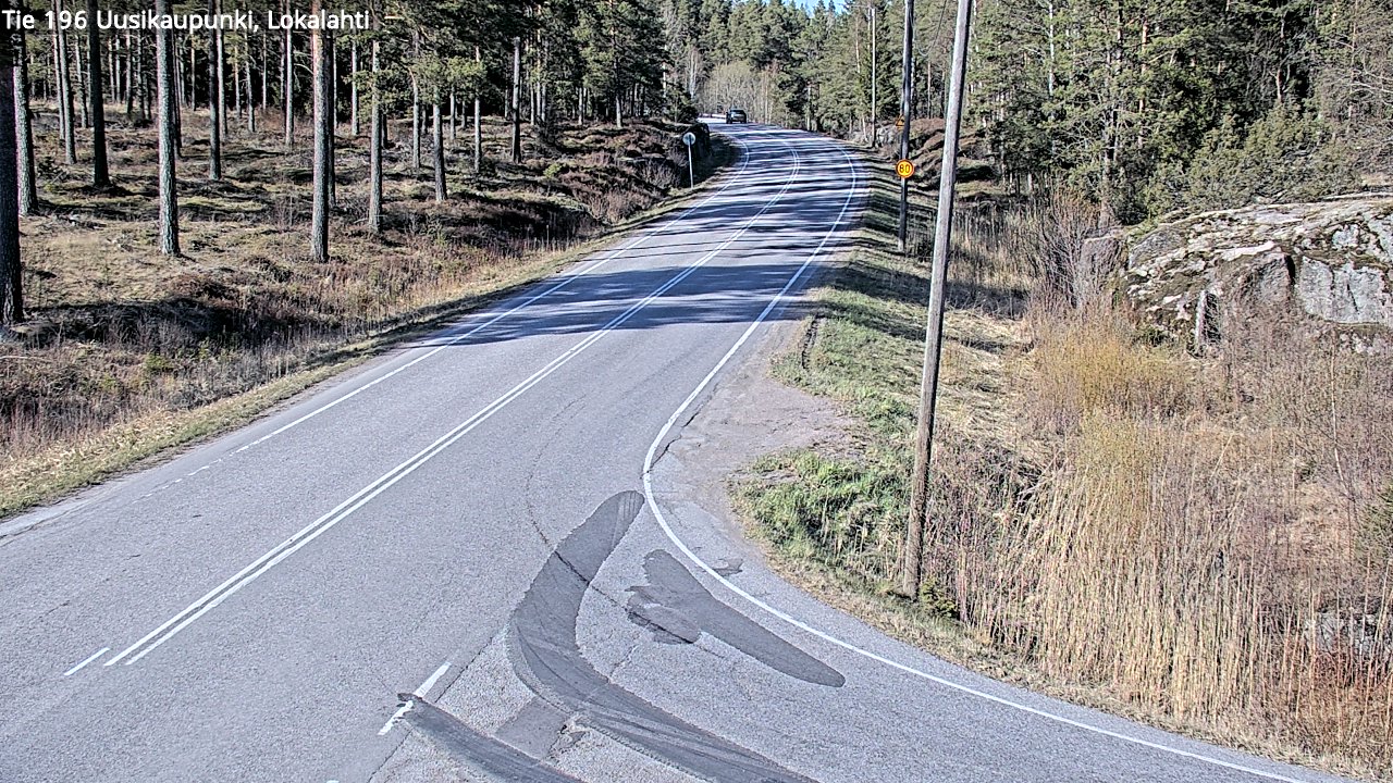 Weather Camera Image Väg 196 Nystad, Lokalax, Uusikaupunki, Varsinais-Suomi