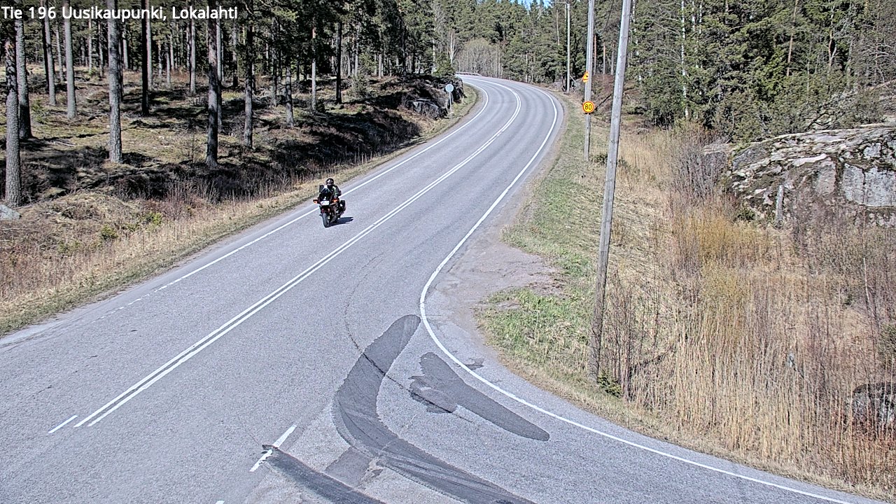Weather Camera Image Väg 196 Nystad, Lokalax, Uusikaupunki, Varsinais-Suomi
