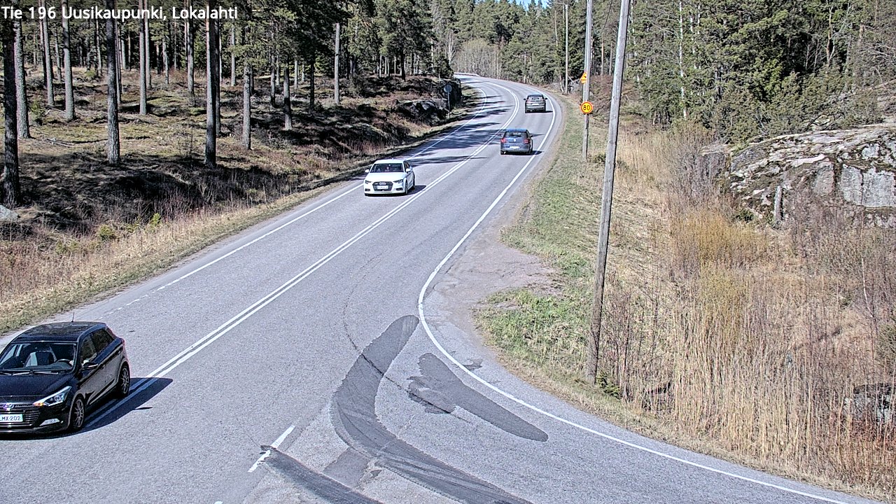 Weather Camera Image Väg 196 Nystad, Lokalax, Uusikaupunki, Varsinais-Suomi