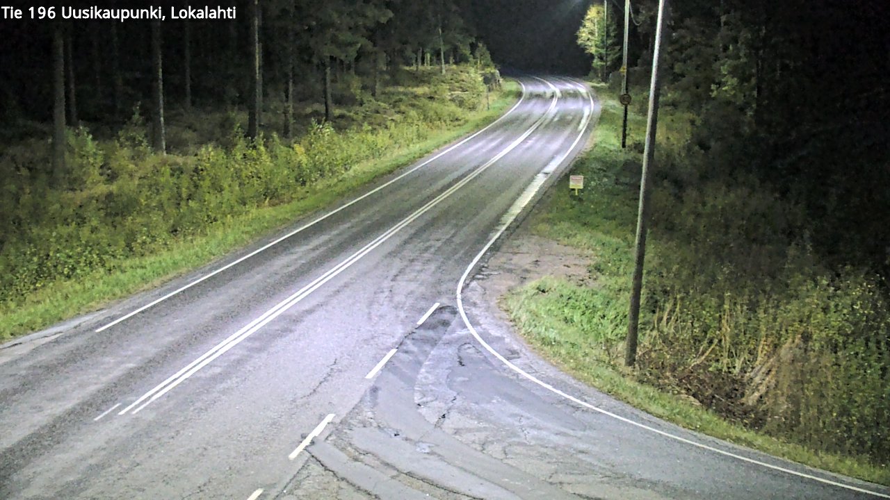 Weather Camera Image Road 196 Uusikaupunki, Lokalahti, Uusikaupunki, Varsinais-Suomi