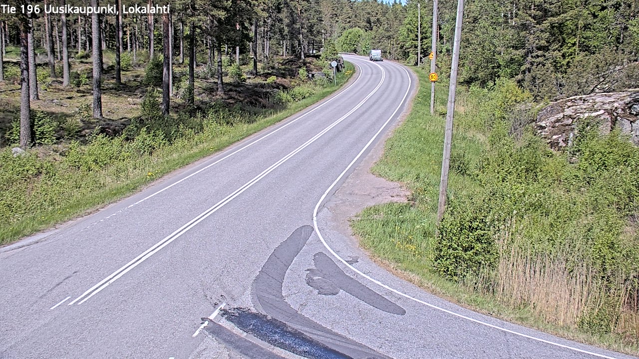 Kelikamerat Kuva Tie 196 Uusikaupunki, Lokalahti, Uusikaupunki, Varsinais-Suomi