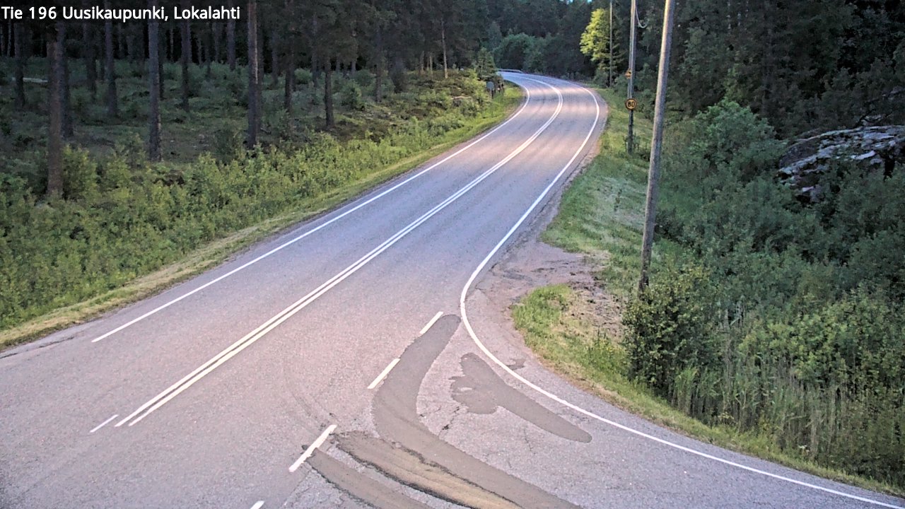 Weather Camera Image Väg 196 Nystad, Lokalax, Uusikaupunki, Varsinais-Suomi
