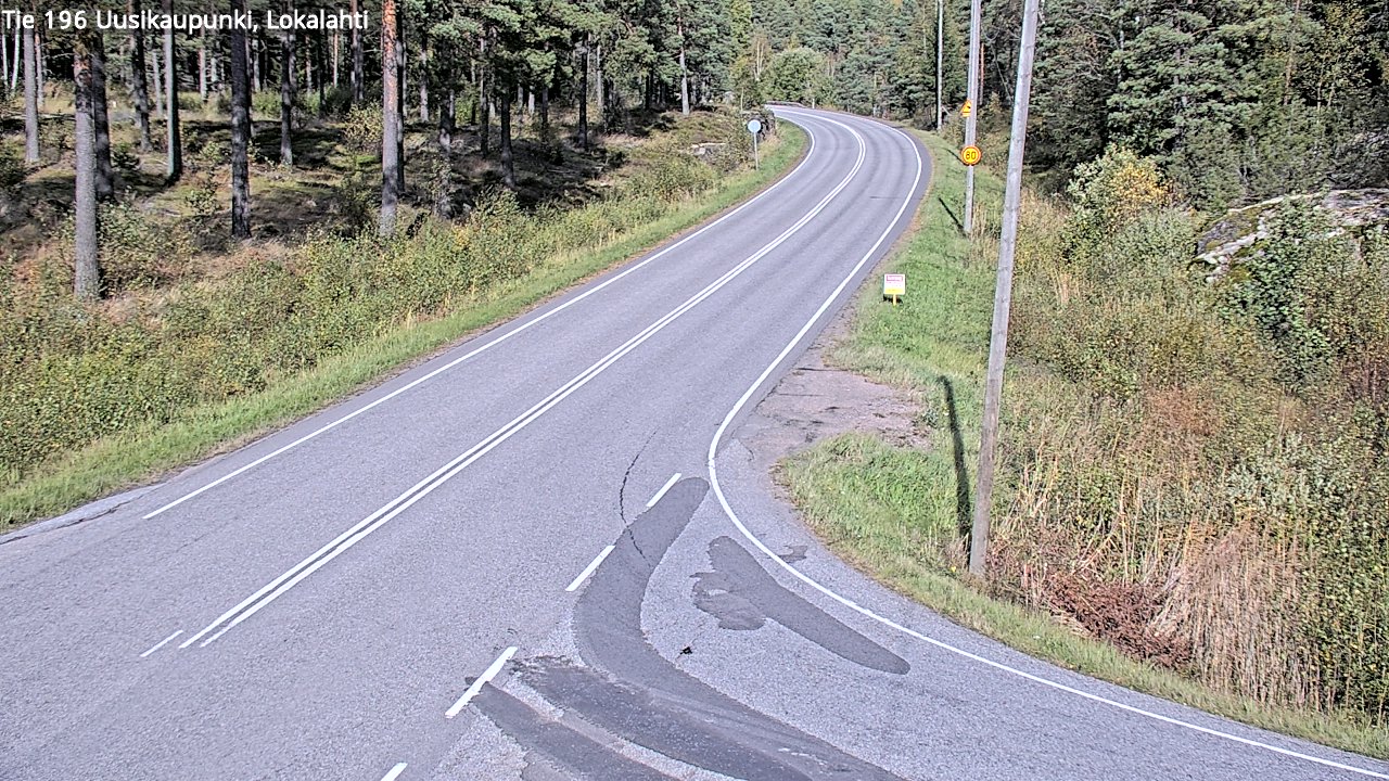 Weather Camera Image Road 196 Uusikaupunki, Lokalahti, Uusikaupunki, Varsinais-Suomi