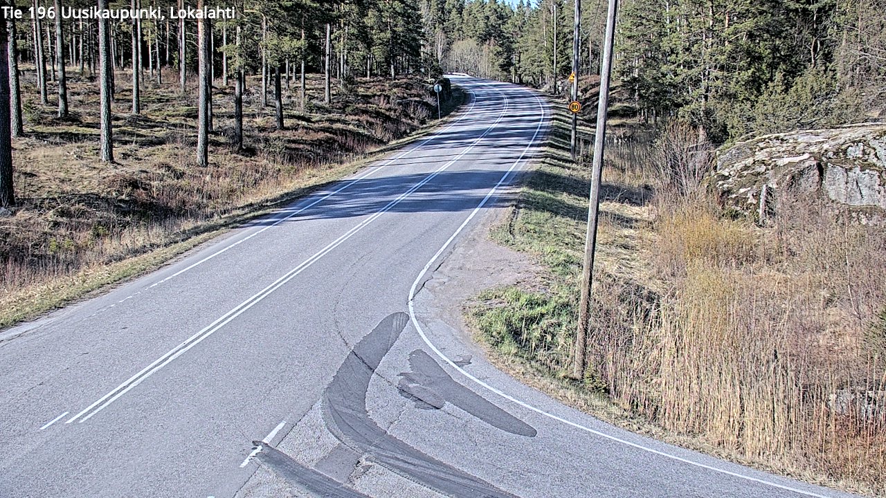 Weather Camera Image Väg 196 Nystad, Lokalax, Uusikaupunki, Varsinais-Suomi