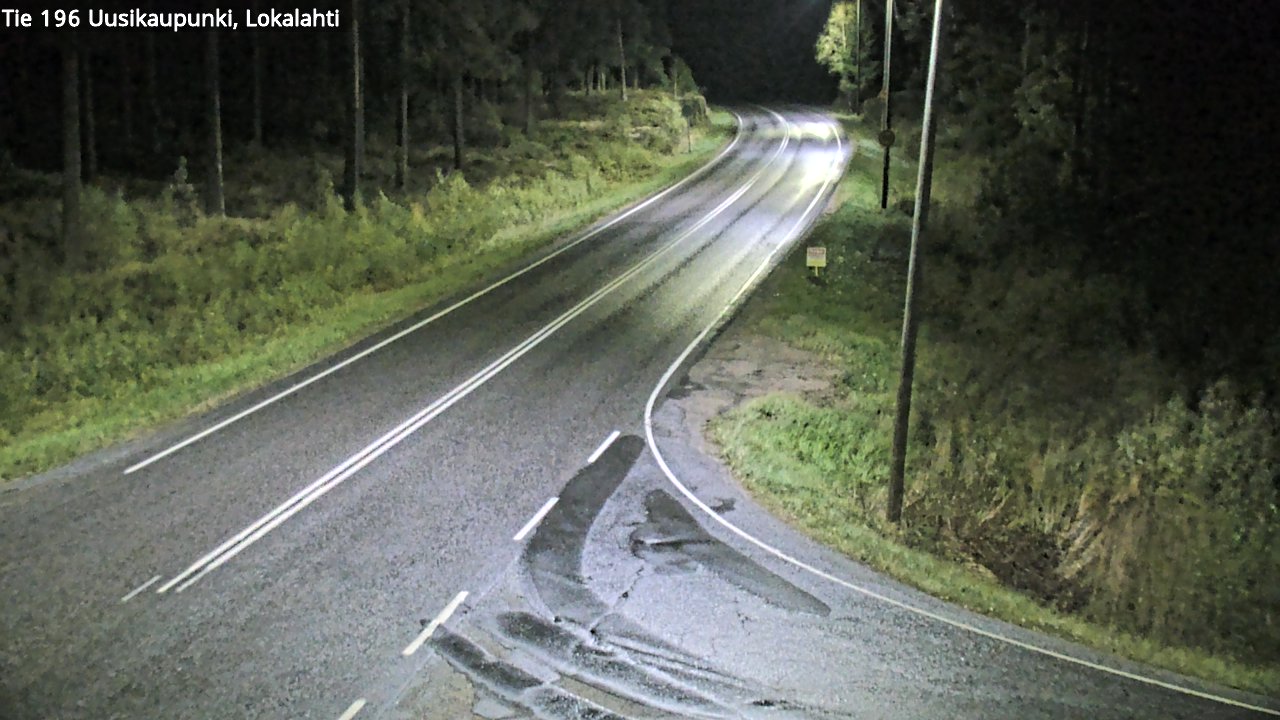Weather Camera Image Road 196 Uusikaupunki, Lokalahti, Uusikaupunki, Varsinais-Suomi