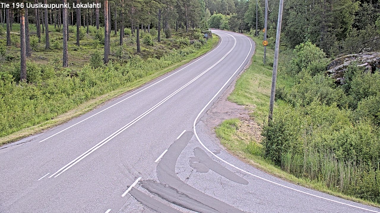 Kelikamerat Kuva Tie 196 Uusikaupunki, Lokalahti, Uusikaupunki, Varsinais-Suomi