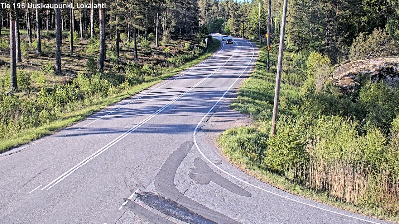 Weather Camera Image Road 196 Uusikaupunki, Lokalahti, Uusikaupunki, Varsinais-Suomi