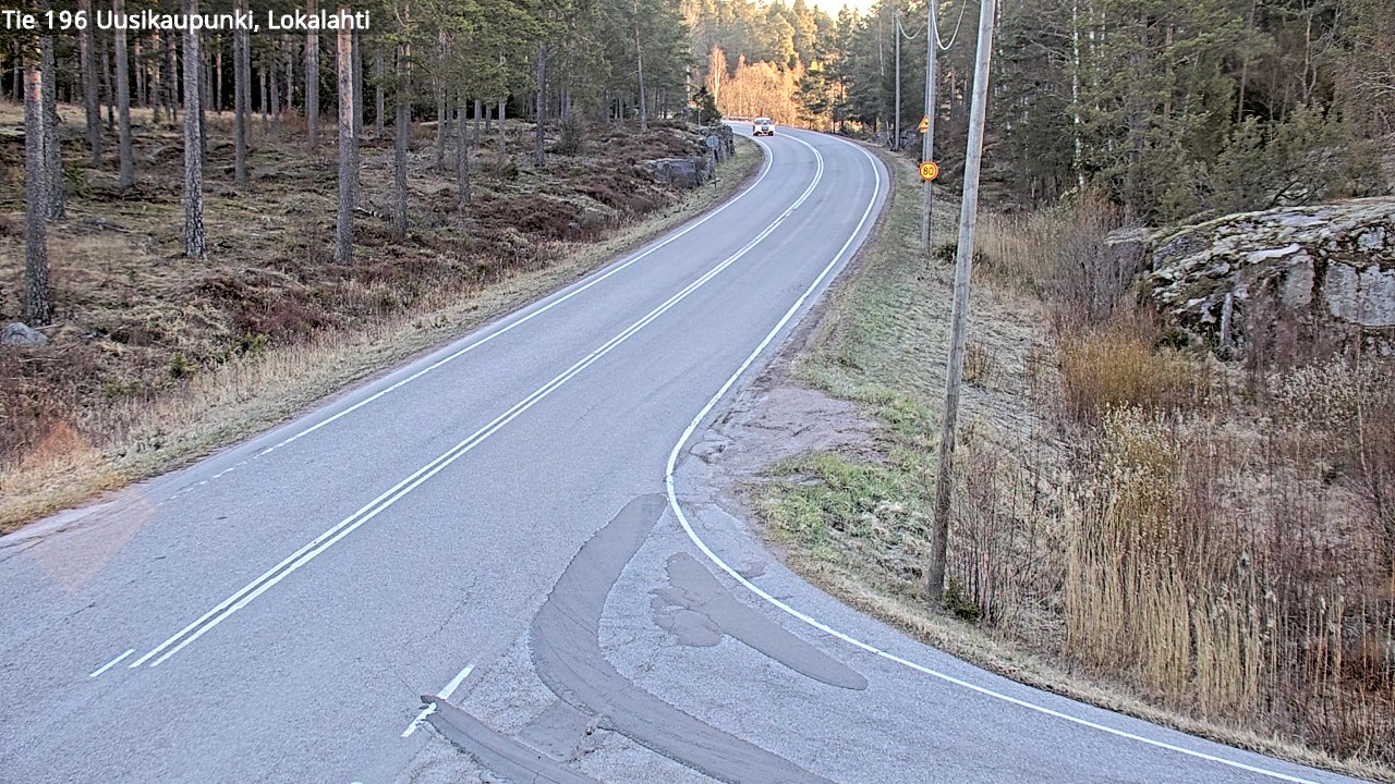 Weather Camera Image Väg 196 Nystad, Lokalax, Uusikaupunki, Varsinais-Suomi