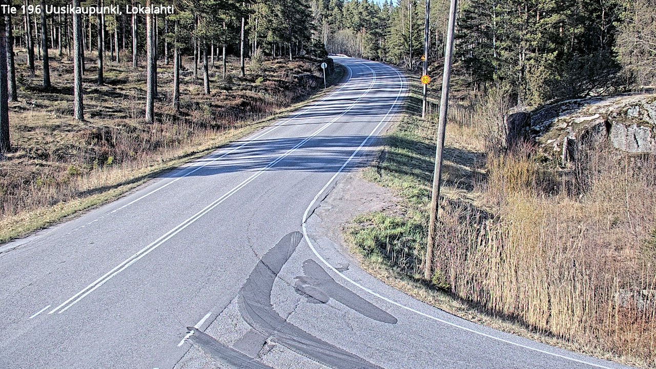 Weather Camera Image Väg 196 Nystad, Lokalax, Uusikaupunki, Varsinais-Suomi