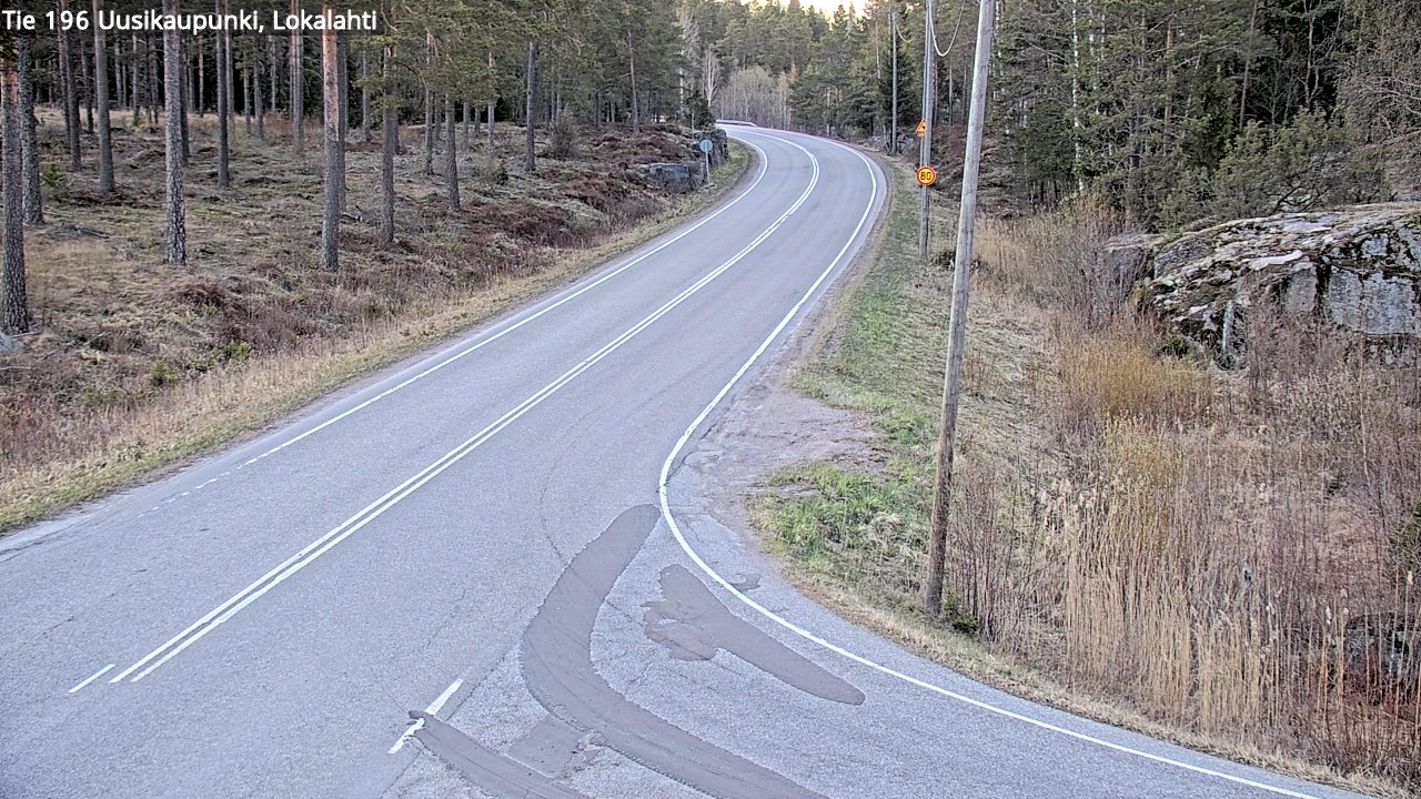 Weather Camera Image Väg 196 Nystad, Lokalax, Uusikaupunki, Varsinais-Suomi