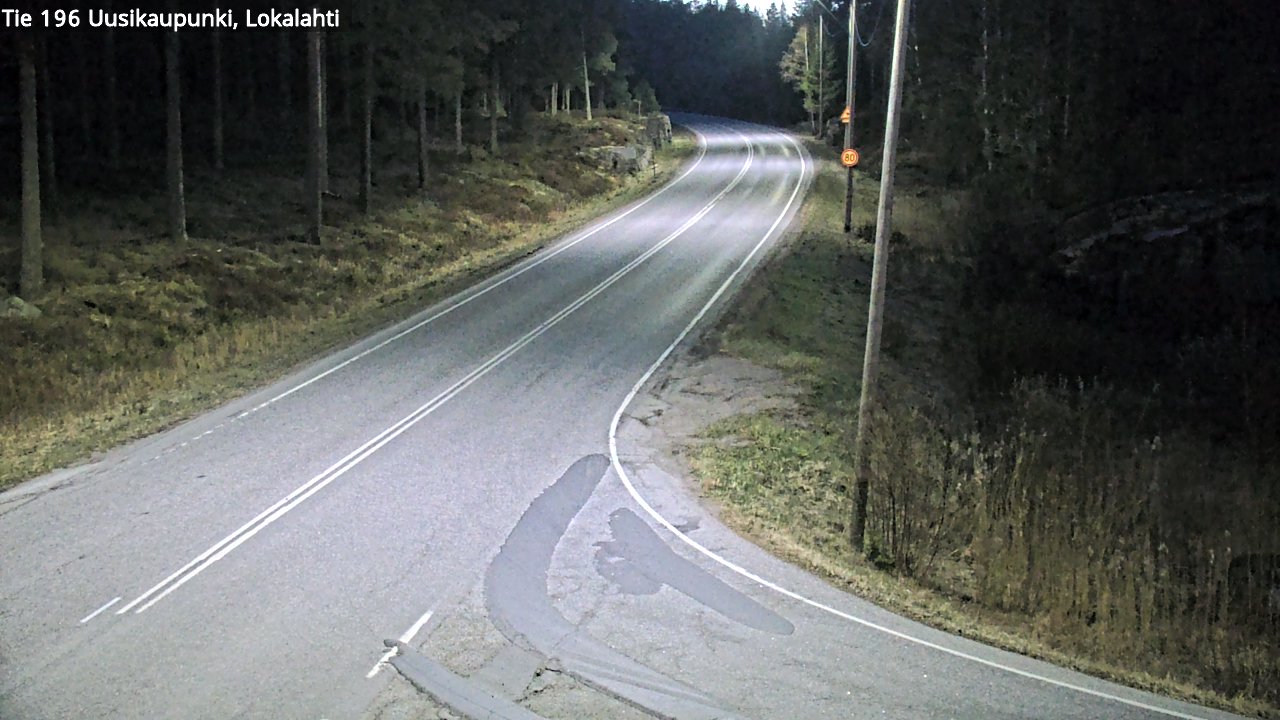 Weather Camera Image Väg 196 Nystad, Lokalax, Uusikaupunki, Varsinais-Suomi