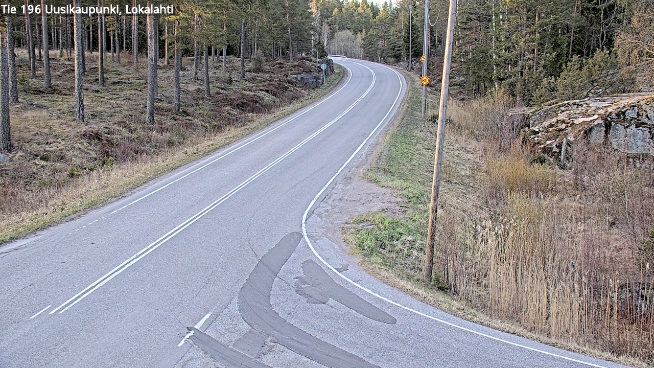 Weather Camera Image Väg 196 Nystad, Lokalax, Uusikaupunki, Varsinais-Suomi