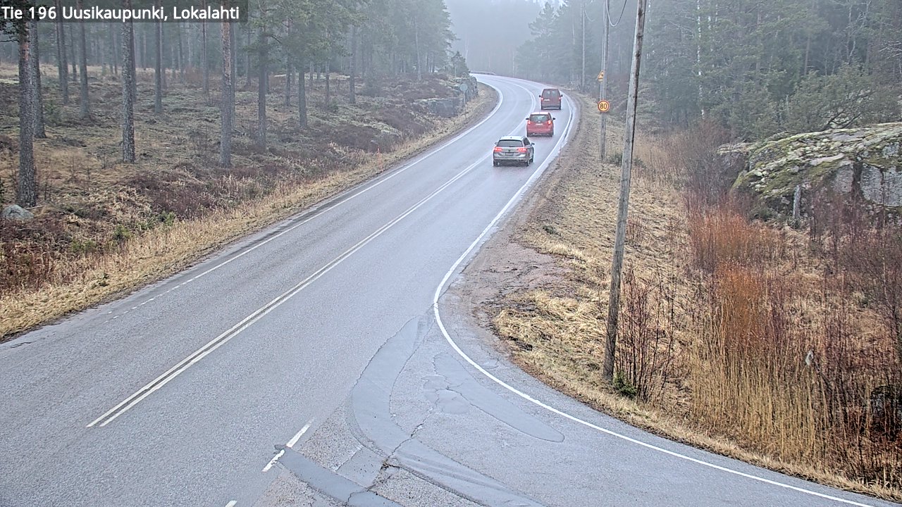 Kelikamerat Kuva Tie 196 Uusikaupunki, Lokalahti, Uusikaupunki, Varsinais-Suomi