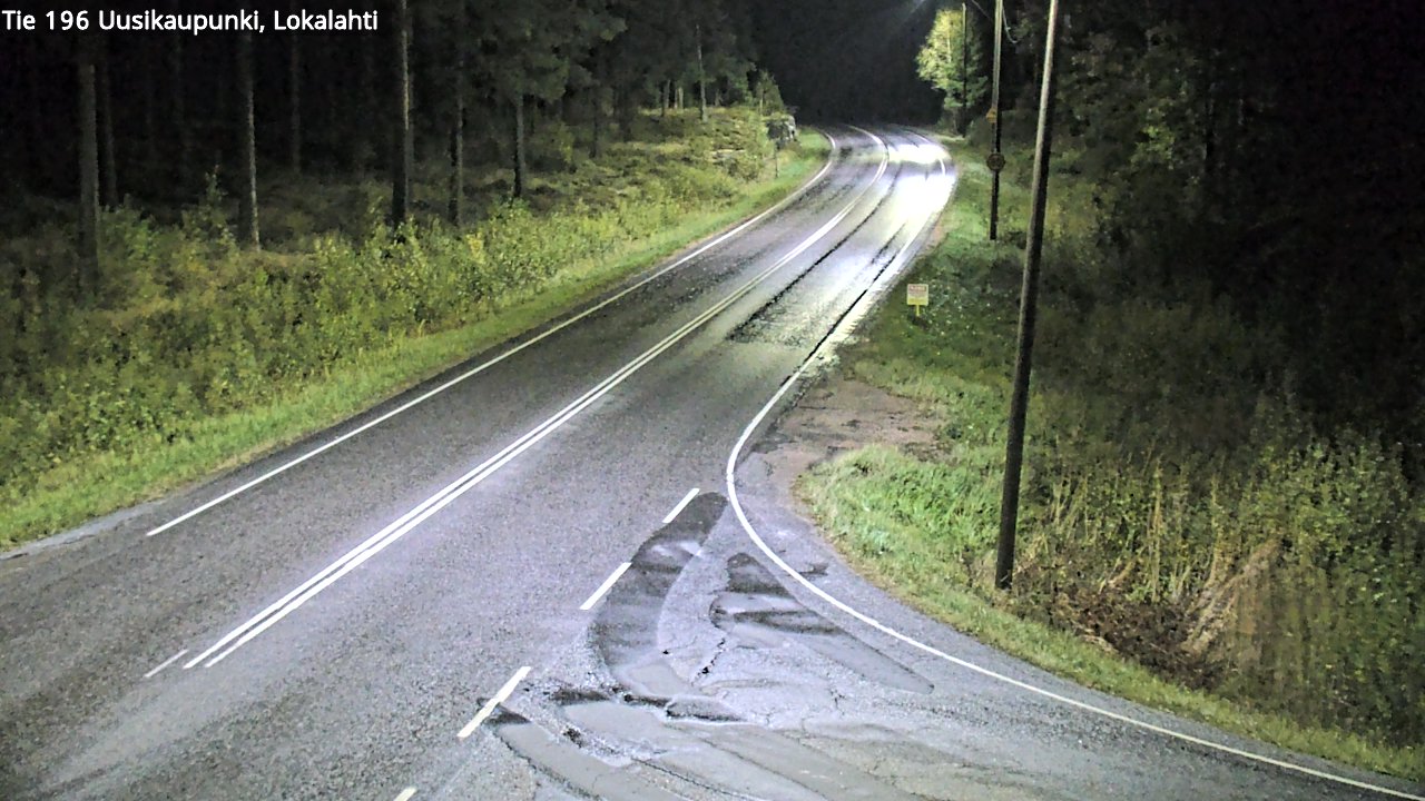 Weather Camera Image Road 196 Uusikaupunki, Lokalahti, Uusikaupunki, Varsinais-Suomi