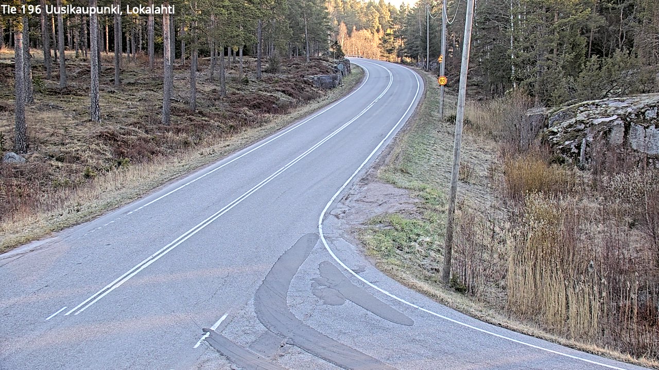 Weather Camera Image Väg 196 Nystad, Lokalax, Uusikaupunki, Varsinais-Suomi