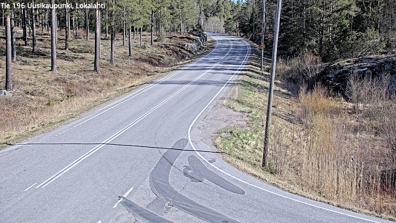Weather Camera Image Väg 196 Nystad, Lokalax, Uusikaupunki, Varsinais-Suomi
