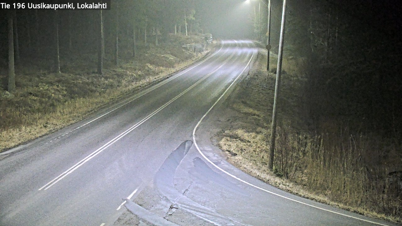 Weather Camera Image Väg 196 Nystad, Lokalax, Uusikaupunki, Varsinais-Suomi