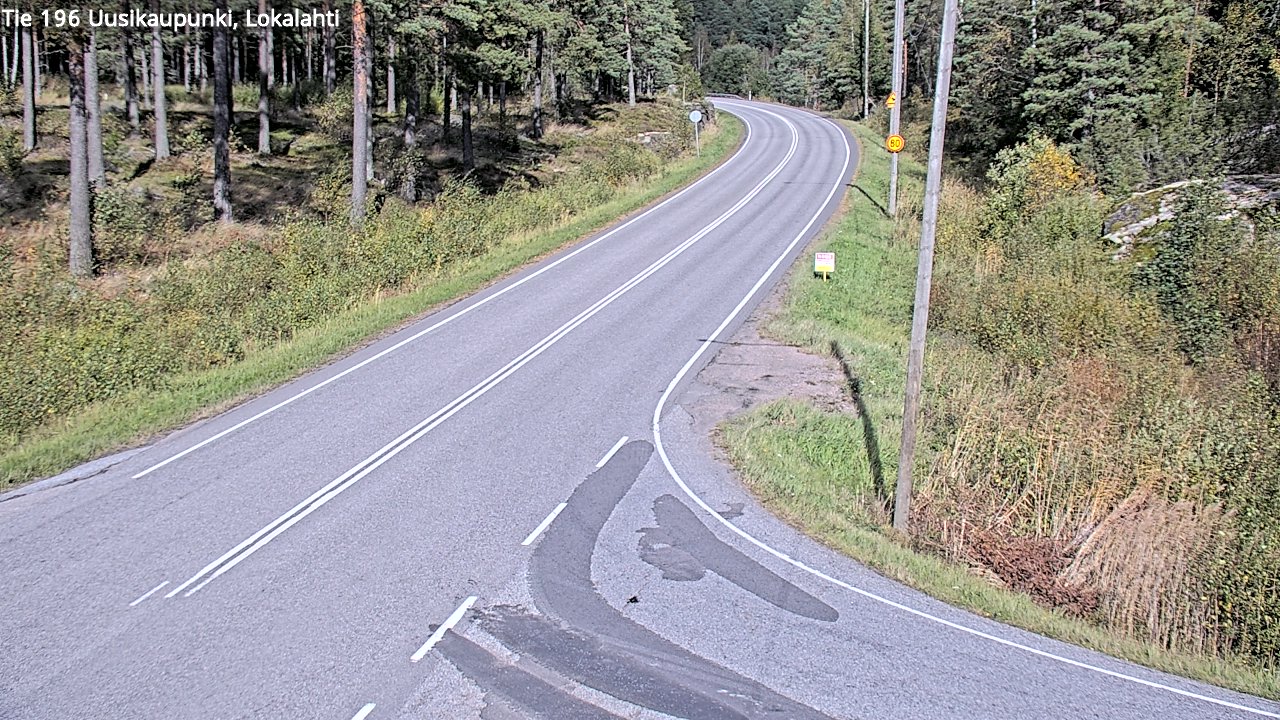 Weather Camera Image Road 196 Uusikaupunki, Lokalahti, Uusikaupunki, Varsinais-Suomi