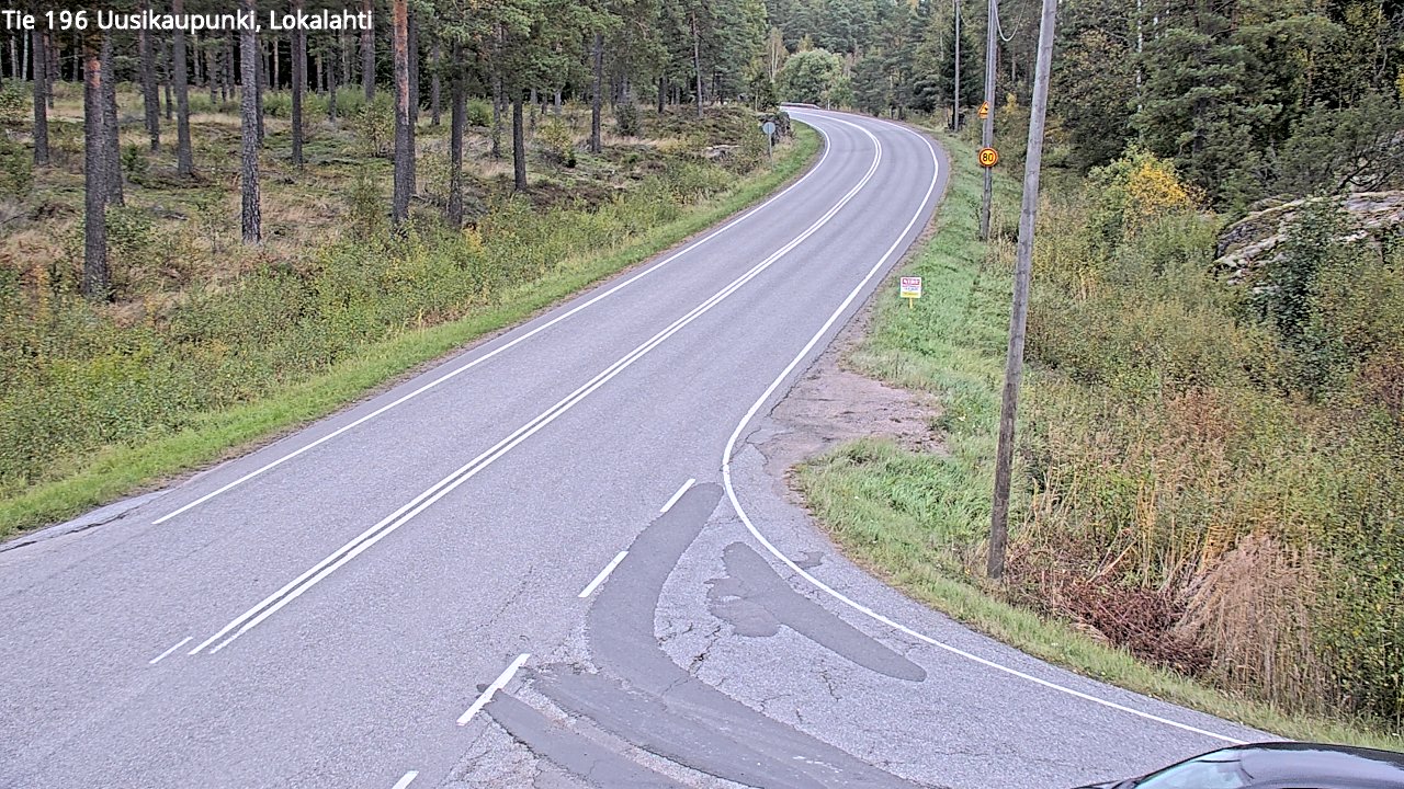 Weather Camera Image Road 196 Uusikaupunki, Lokalahti, Uusikaupunki, Varsinais-Suomi