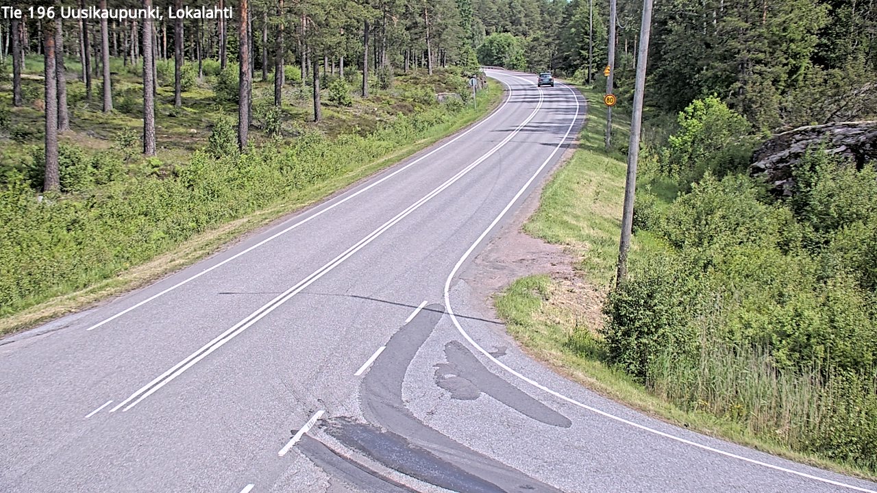 Weather Camera Image Väg 196 Nystad, Lokalax, Uusikaupunki, Varsinais-Suomi