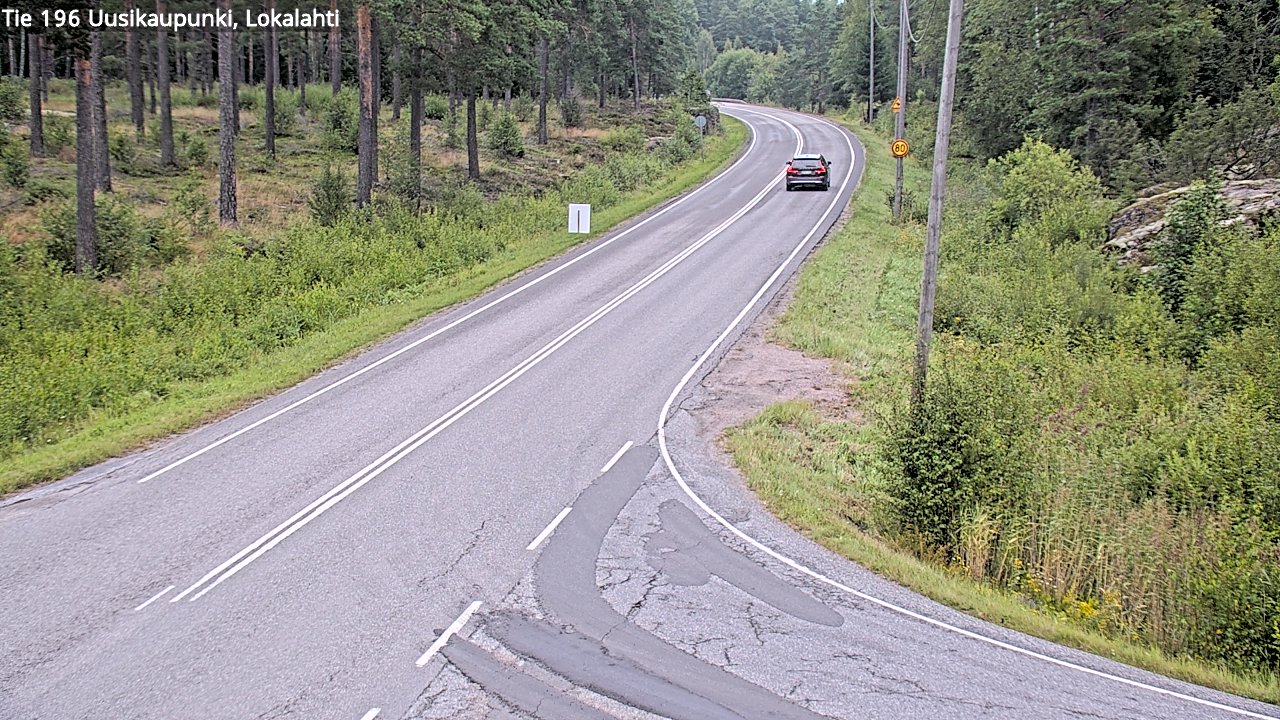 Weather Camera Image Road 196 Uusikaupunki, Lokalahti, Uusikaupunki, Varsinais-Suomi