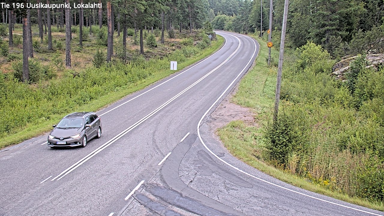 Weather Camera Image Road 196 Uusikaupunki, Lokalahti, Uusikaupunki, Varsinais-Suomi