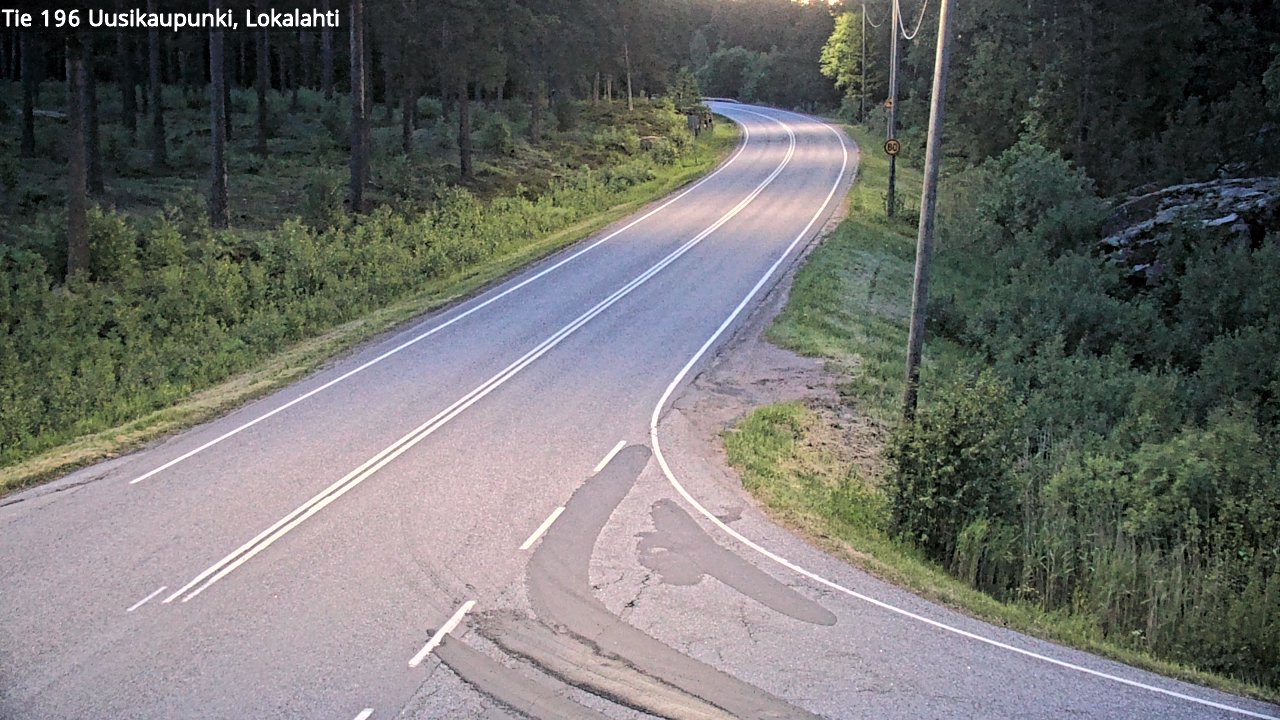 Weather Camera Image Väg 196 Nystad, Lokalax, Uusikaupunki, Varsinais-Suomi