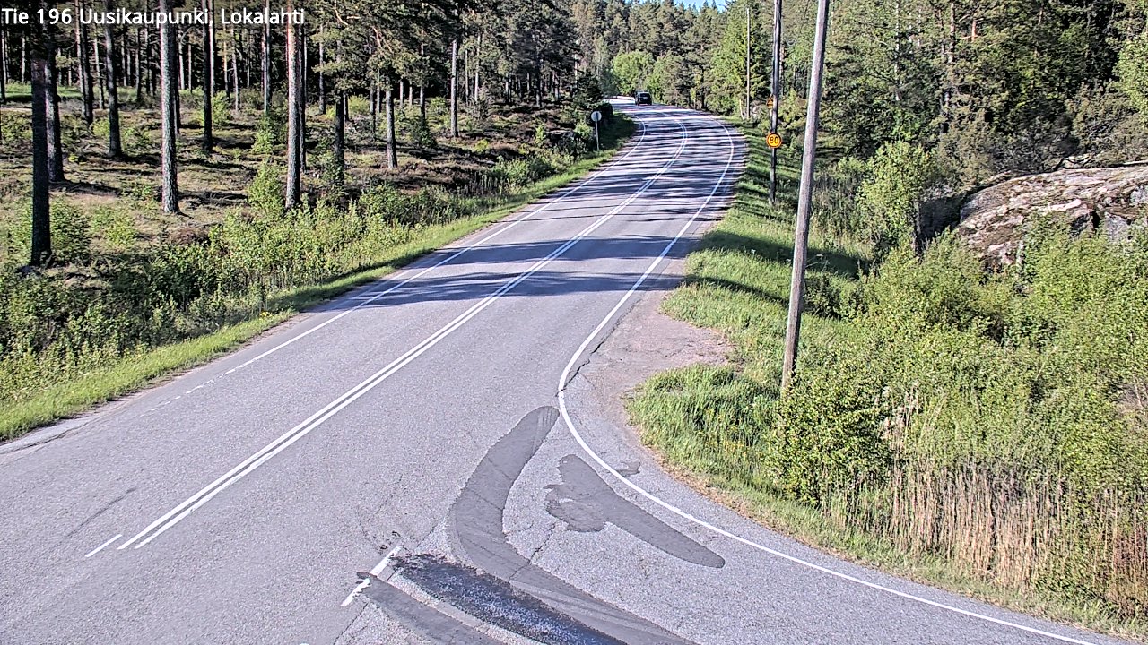 Kelikamerat Kuva Tie 196 Uusikaupunki, Lokalahti, Uusikaupunki, Varsinais-Suomi