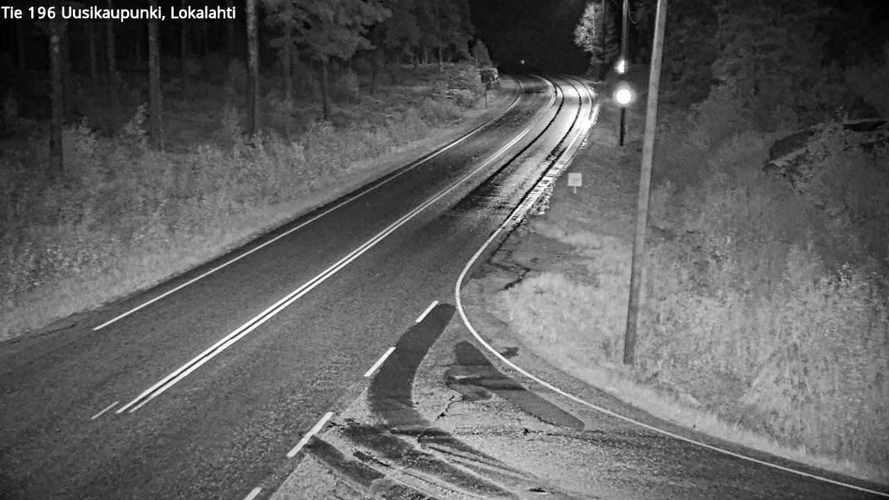Weather Camera Image Road 196 Uusikaupunki, Lokalahti, Uusikaupunki, Varsinais-Suomi
