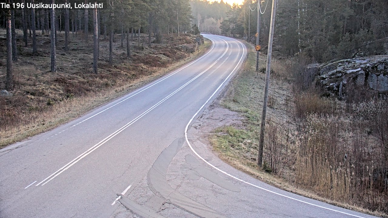 Weather Camera Image Väg 196 Nystad, Lokalax, Uusikaupunki, Varsinais-Suomi
