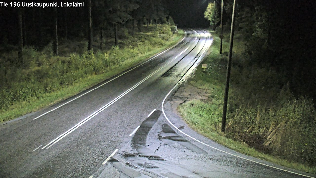 Weather Camera Image Road 196 Uusikaupunki, Lokalahti, Uusikaupunki, Varsinais-Suomi