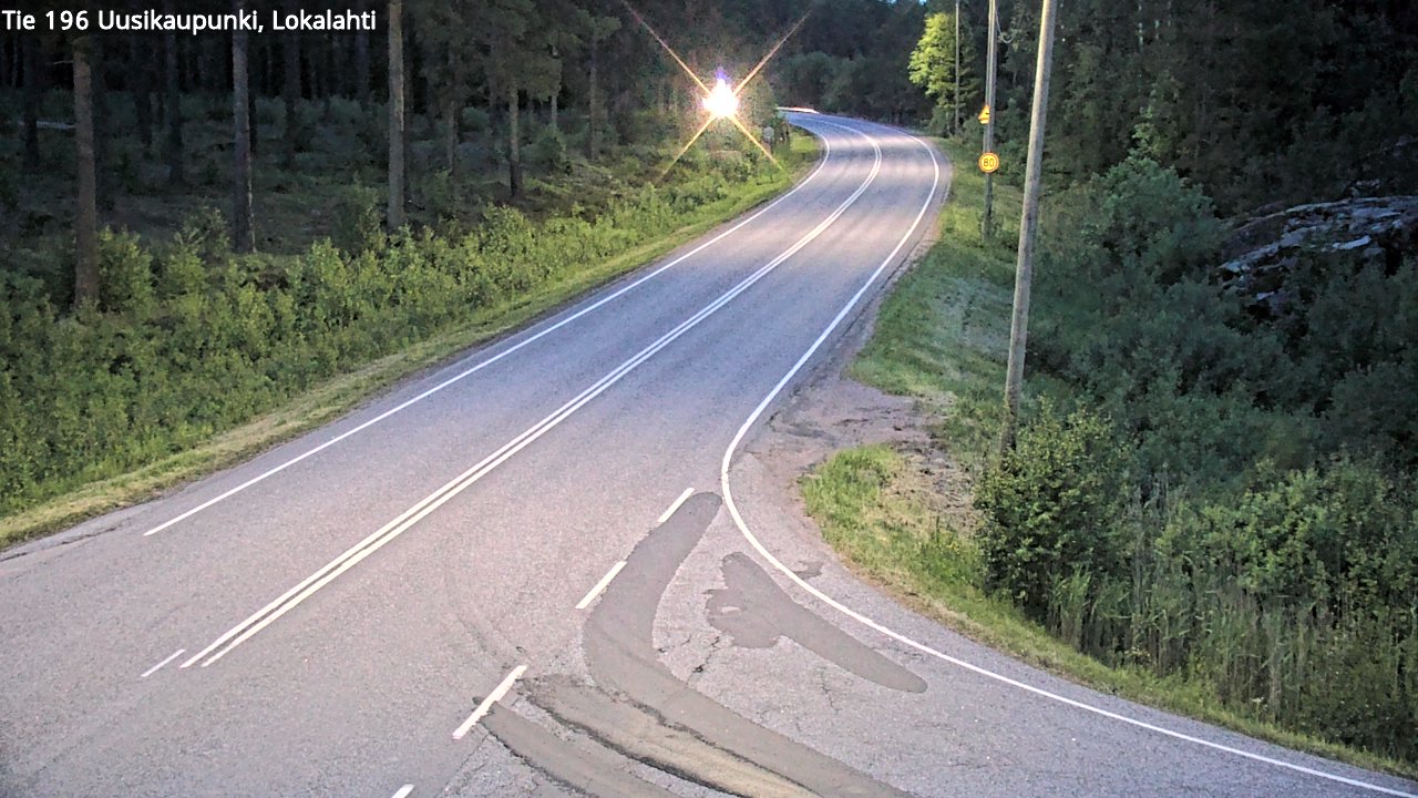 Weather Camera Image Väg 196 Nystad, Lokalax, Uusikaupunki, Varsinais-Suomi
