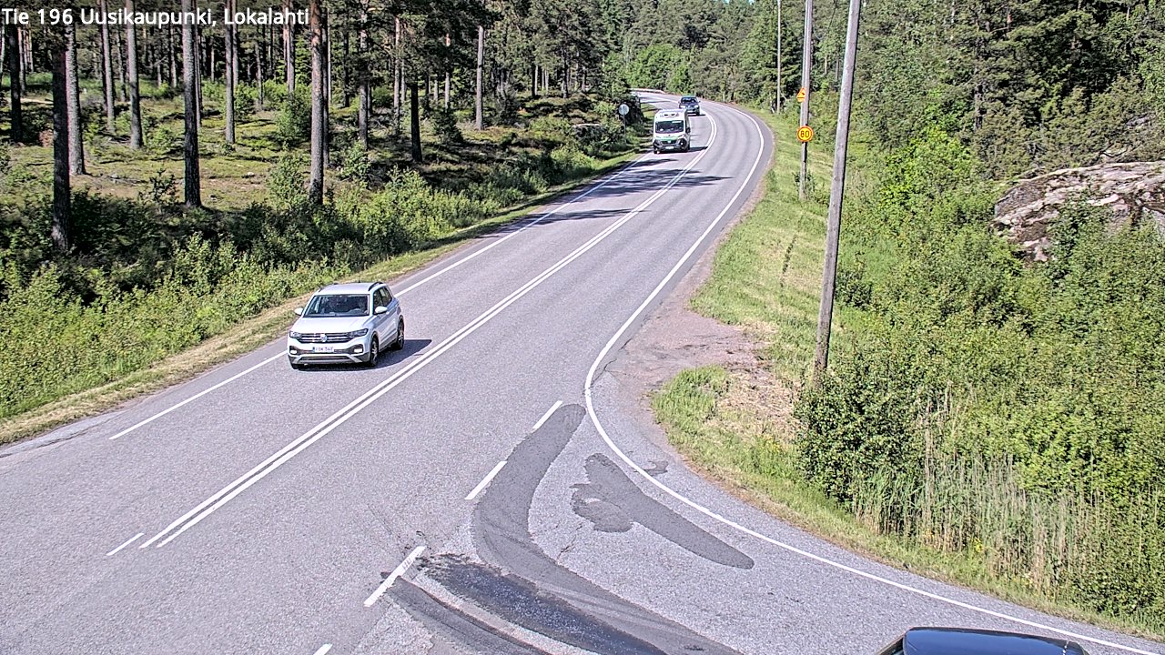Weather Camera Image Väg 196 Nystad, Lokalax, Uusikaupunki, Varsinais-Suomi