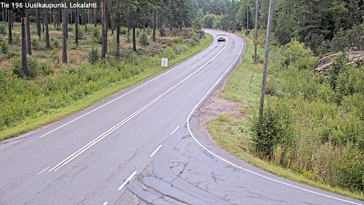 Weather Camera Image Road 196 Uusikaupunki, Lokalahti, Uusikaupunki, Varsinais-Suomi
