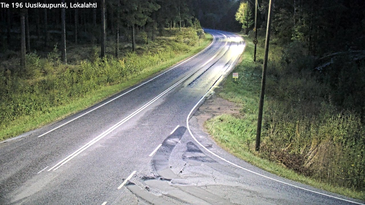 Weather Camera Image Road 196 Uusikaupunki, Lokalahti, Uusikaupunki, Varsinais-Suomi