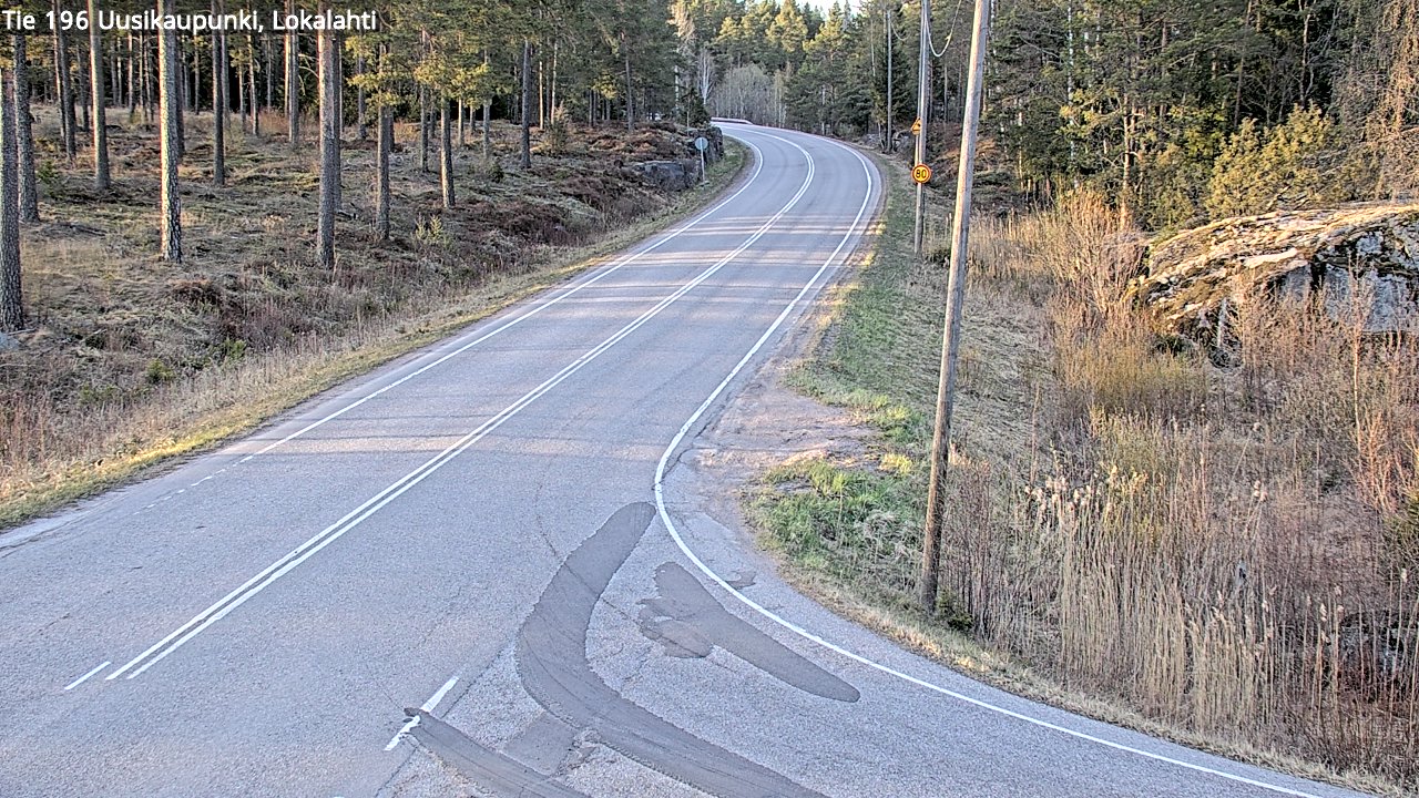 Weather Camera Image Väg 196 Nystad, Lokalax, Uusikaupunki, Varsinais-Suomi