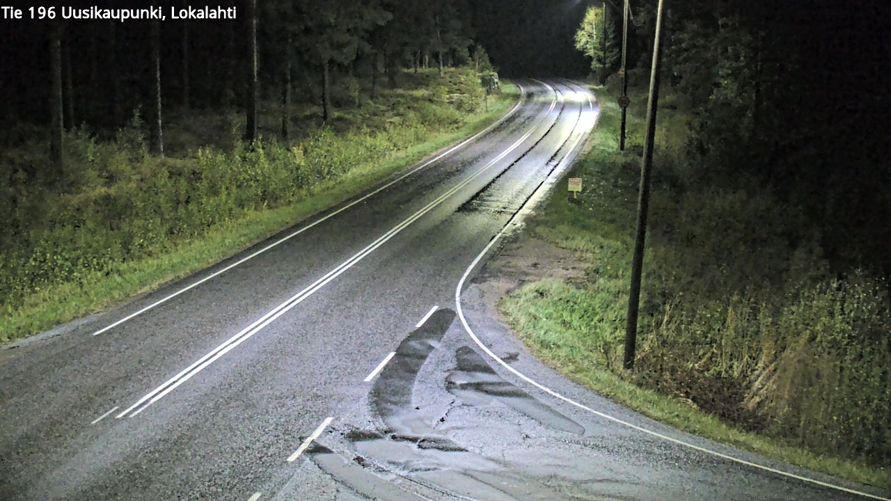 Weather Camera Image Road 196 Uusikaupunki, Lokalahti, Uusikaupunki, Varsinais-Suomi