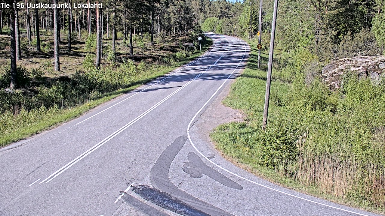 Kelikamerat Kuva Tie 196 Uusikaupunki, Lokalahti, Uusikaupunki, Varsinais-Suomi