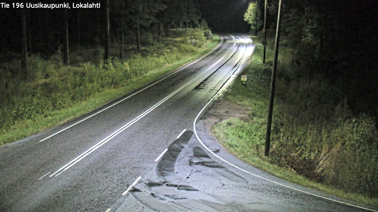 Weather Camera Image Road 196 Uusikaupunki, Lokalahti, Uusikaupunki, Varsinais-Suomi