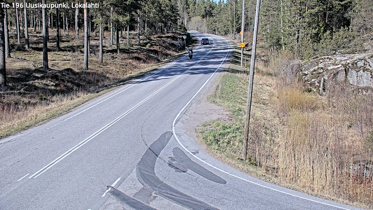 Weather Camera Image Väg 196 Nystad, Lokalax, Uusikaupunki, Varsinais-Suomi