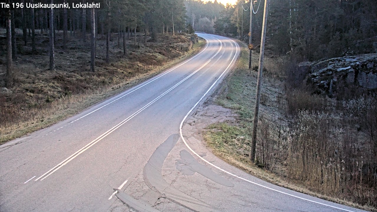 Weather Camera Image Väg 196 Nystad, Lokalax, Uusikaupunki, Varsinais-Suomi