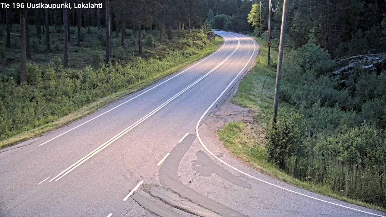 Weather Camera Image Väg 196 Nystad, Lokalax, Uusikaupunki, Varsinais-Suomi